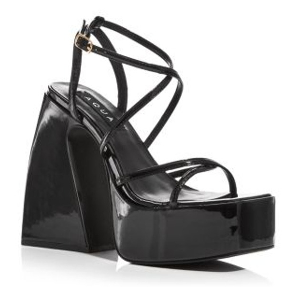 AQUA Women's Chanc Strappy Platform High Heel Sandals Size 7.5 $118